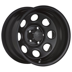 Series 997 Type 8 Steel Wheel in Matte Black, 15x7 with 4.0in Back Space