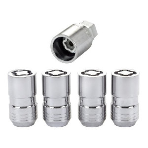 McGard, Wheel Lock Set with Key, 4 Piece with Chrome Finish for 18-23 Jeep Wrangler JL & Gladiator JT