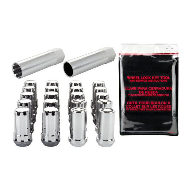 McGard, Wheel Install Kit, 20 Piece Spline Drive in Chrome Finish for 18-23 Jeep Wrangler JL & Gladiator JT