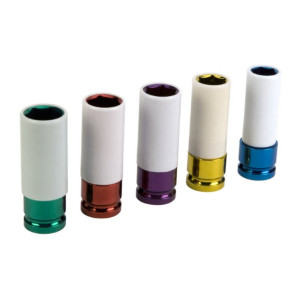 5 Piece 1/2" Drive Thin Wall Impact Sockets