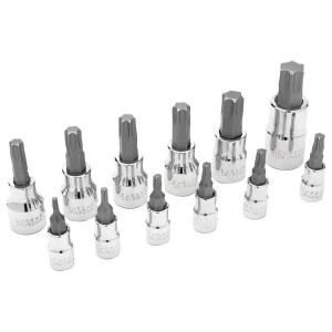 Performance Tool, 12 pc Star Bit Socket Set, Universal