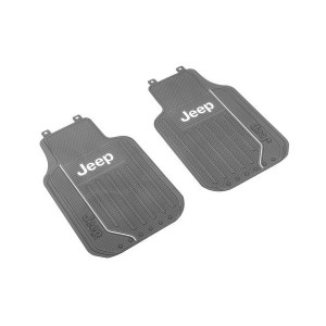 Jeep Logo Elite Series Front Floor Mats, Black Jeep Logo Elite Series Front Floor Mats, Black