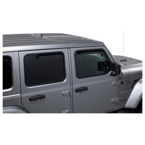 Putco, Element Tinted Window Visors, Set of 4 (Front & Rear) for 20-23 Jeep Wrangler JL & Gladiator JT