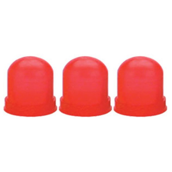 Auto Meter, 3 Pack Light Bulb Covers in Red, Universal
