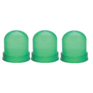 Auto Meter, 3 Pack Light Bulb Covers in Green, Universal