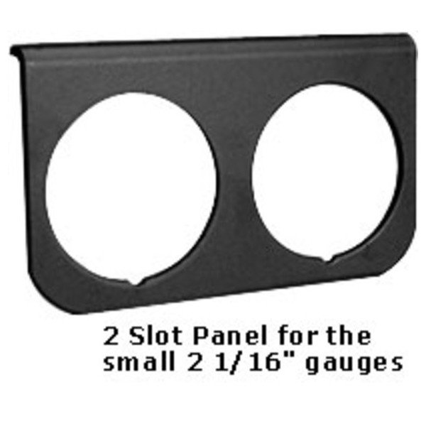 Auto Meter, Black Aluminum Panel (Dual Cut-outs), for 2 1/16" Gauges Auto Meter, Black Aluminum Panel (Dual Cut-outs), for 2 1/16" Gauges