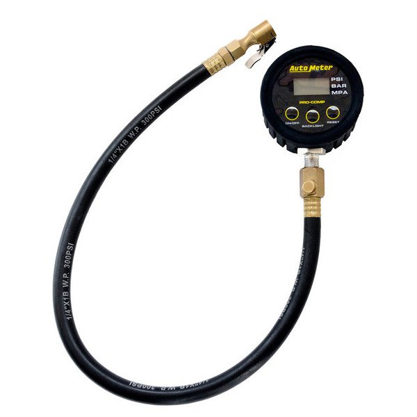 Auto Meter, Autometer Tire Pressure Gauge 0-50 PSI Pro Comp Precision Digital, Universal
