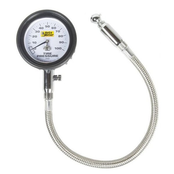 Auto Meter, Tire Pressure Gauge 0-100 PSI Mechanical, Universal