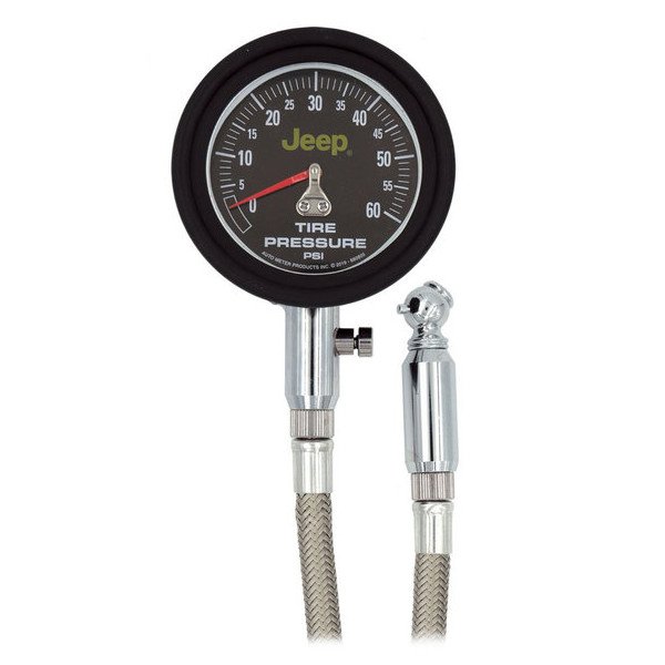 Auto Meter, Jeep Tire Pressure Gauge 0-60 PSI Analog, Universal