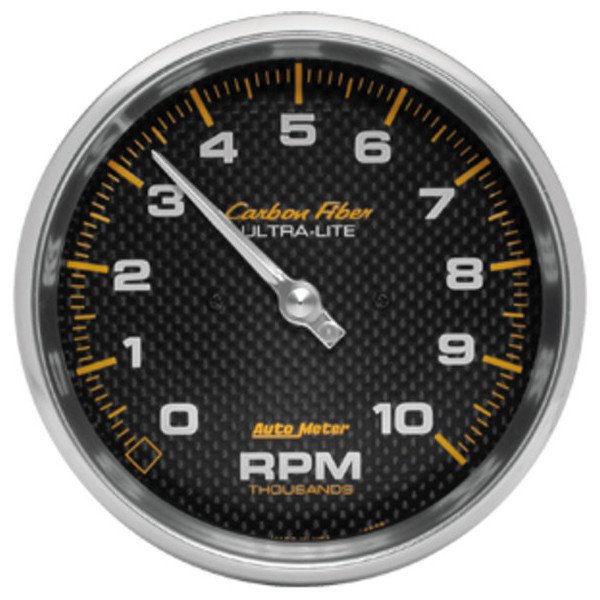 Auto Meter, Carbon Fiber Series 5" Electronic Tachometer, Universal
