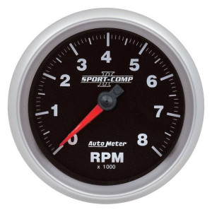 Auto Meter, 3 3/8" iCAN Tachometer Gauge (0-8,000 RPM), Universal