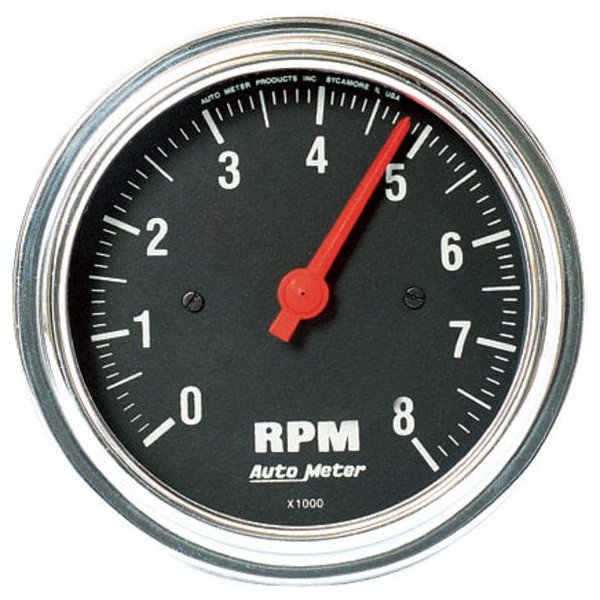 Auto Meter, 3 3/8" Diameter In-Dash Electronic Tachometer (up to 8,000 RPM), Universal