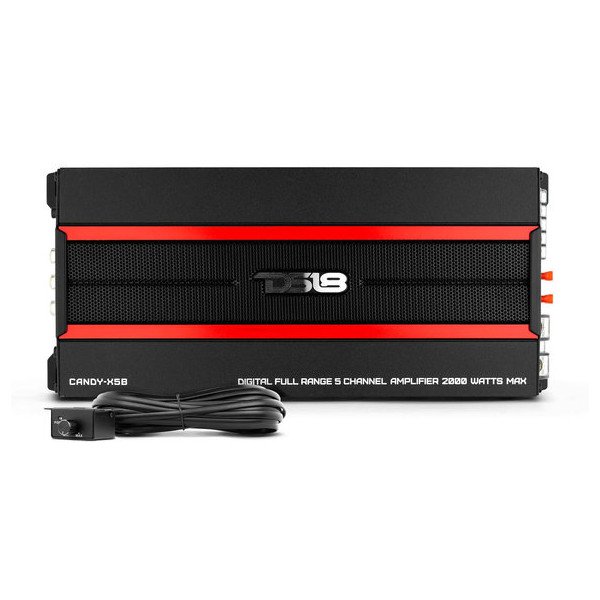 DS18, Compact Full Range 5-Channel Class D Car Amplifier - 2000 Watts, Universal