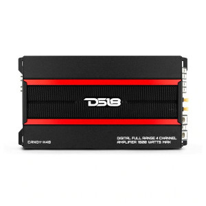 DS18, Compact Full-Range Class D 4-Channel Car Amplifier - 1600 Watts, Universal