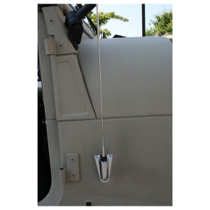 Crown Automotive, Radio Antenna Kit in Chrome, for 76-95 Jeep CJ Series & Wrangler YJ Crown Automotive, Radio Antenna Kit in Chrome, for 76-95 Jeep CJ Series & Wrangler YJ