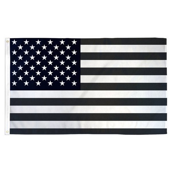 Rox Offroad, 3x5' USA Flag, Black & White Flag Rox Offroad, 3x5' USA Flag, Black & White Flag