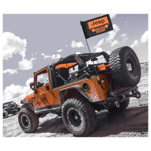 Forever Wave, Interchangeable Flag System Mount Sleeves, for 97-02 Wrangler TJ & 07-18 Wrangler JK Unlimited 4-Door in Black Forever Wave, Interchangeable Flag System Mount Sleeves, for 97-02 Wrangler TJ & 07-18 Wrangler JK Unlimited 4-Door in Black
