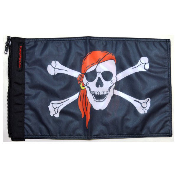 Forever Wave, 12" x 18" Pirate & Island Lifestyle Flags, One Eyed Jack Flag Forever Wave, 12" x 18" Pirate & Island Lifestyle Flags, One Eyed Jack Flag