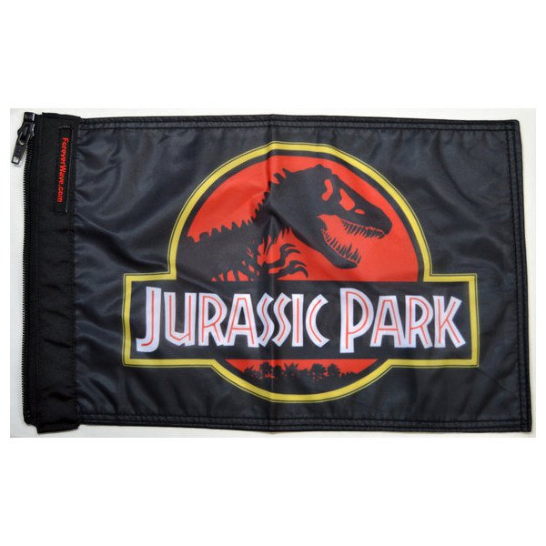 Forever Wave, 12" x 18" Lifestyle Flags, Jurassic Park Flag Forever Wave, 12" x 18" Lifestyle Flags, Jurassic Park Flag