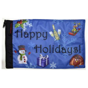 Forever Wave, 12" x 18" Holiday Flags, Happy Holidays Flag
