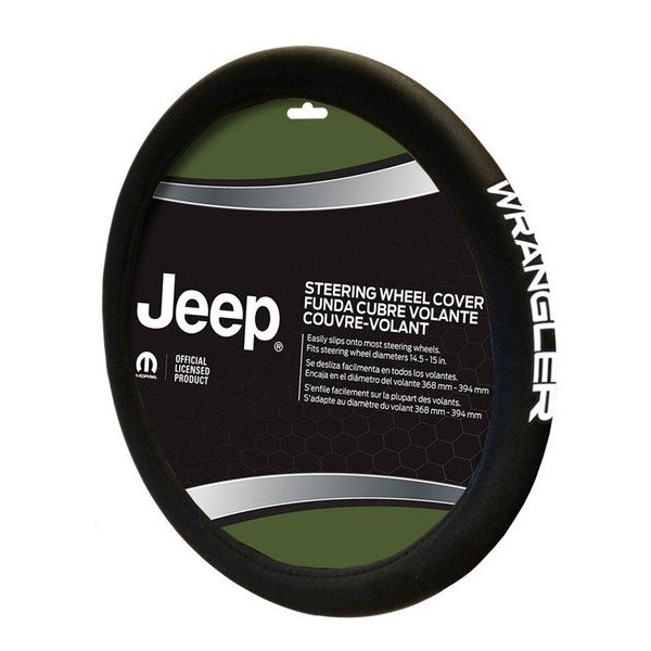 Wrangler Logo Neoprene Steering Wheel Cover