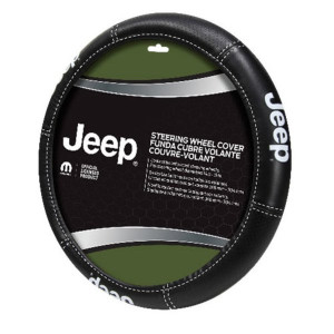 Deluxe Jeep Logo Steering Wheel Cover
