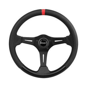 Grant Products, Grant Racing Edition Steering Wheel in Black Aluminum, with Diamond Textured Grip & Red Top Stripe Grant Products, Grant Racing Edition Steering Wheel in Black Aluminum, with Diamond Textured Grip & Red Top Stripe
