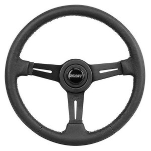 Grant Products, Grant Collectors Edition Steering Wheel in Black Leather, with Anodized 3 Spoke Design Grant Products, Grant Collectors Edition Steering Wheel in Black Leather, with Anodized 3 Spoke Design