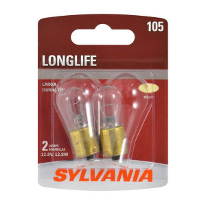 Sylvania, #105 Long Life Mini Bulb 2 Pack, Universal