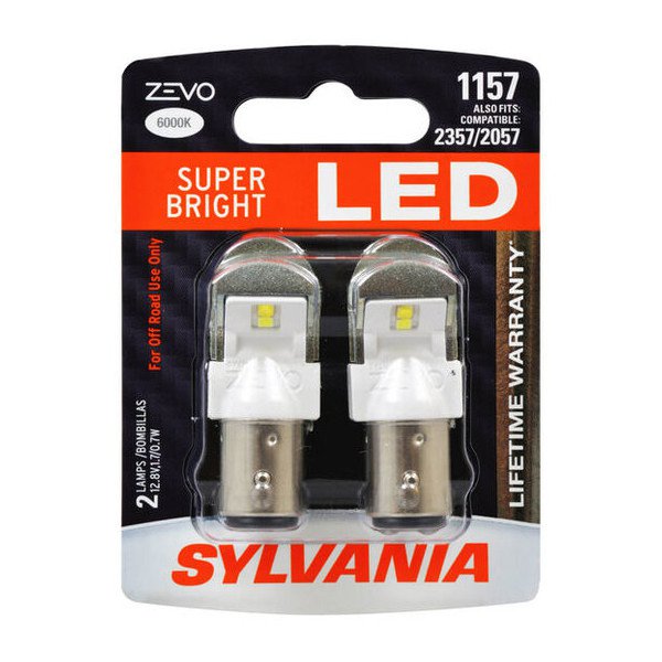 #1157 White Zevo LED Mini 2 Pack