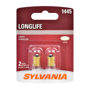 Sylvania, #1445 Long Life Mini Bulb 2 Pack, Universal