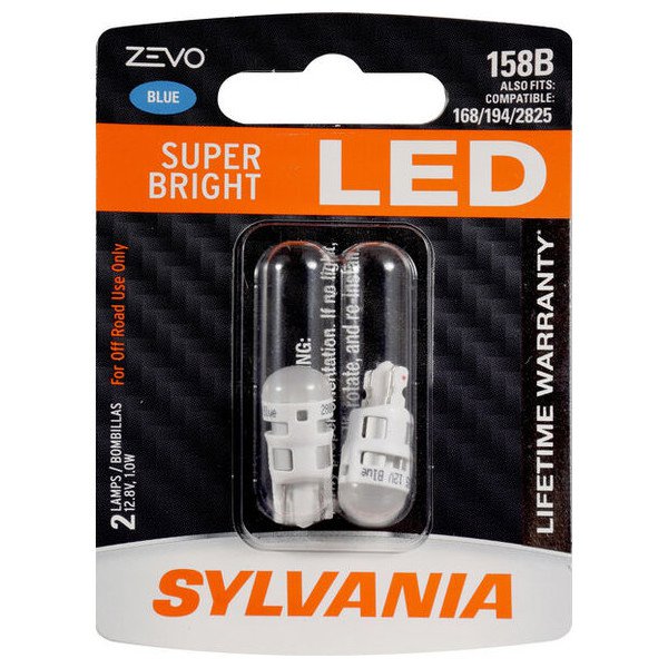 Sylvania, #158B Blue Zevo LED Mini 2 Pack, Universal