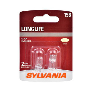 Sylvania, 158 Long Life Mini Bulb 2 Pack, Universal Sylvania, 158 Long Life Mini Bulb 2 Pack, Universal