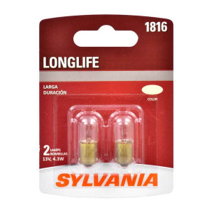 Sylvania, #1816 Long Life Mini Bulb 2 Pack, Universal
