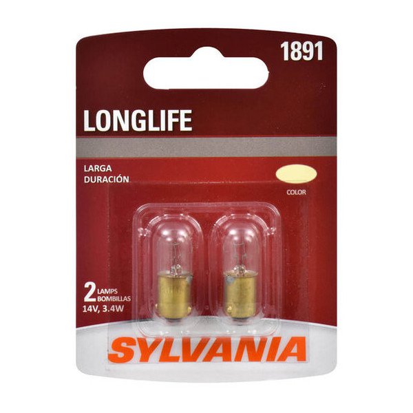 Sylvania, #1891 Long Life Mini 2 Pack Pack, Universal