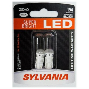 Sylvania, #194 White Zevo LED Mini 2 Pack, Universal Sylvania, #194 White Zevo LED Mini 2 Pack, Universal