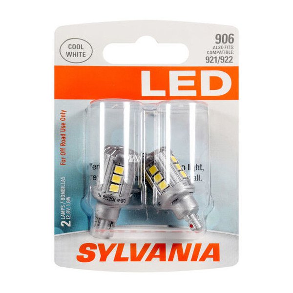 #906 White LED SYL Mini Bulb 2 Pack