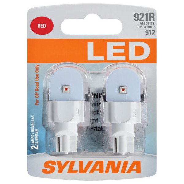 #921 Red SYL LED Mini Bulb 2 Pack