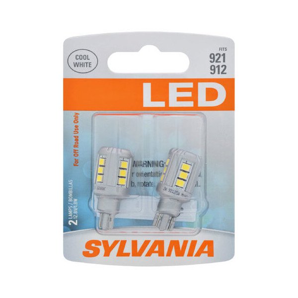 Sylvania, #921 White SYL LED Mini Bulb 2 Pack, Universal Sylvania, #921 White SYL LED Mini Bulb 2 Pack, Universal