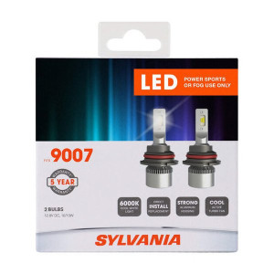 Sylvania, #9007 LED Fog & Powersports Bulb 2 Pack, Universal Sylvania, #9007 LED Fog & Powersports Bulb 2 Pack, Universal