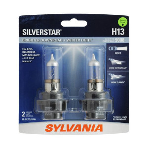 Sylvania, #H13 SilverStar Halogen Headlight Bulb 2 Pack, Universal Sylvania, #H13 SilverStar Halogen Headlight Bulb 2 Pack, Universal
