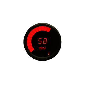 Intellitronix, 3 3/8" Speedometer/Tachometer Combo Cluster, in Red