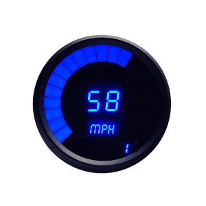 Intellitronix, 3 3/8" Speedometer/Tachometer Combo Cluster, in Blue