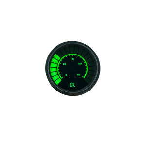 Intellitronix, Oil Pressure Analog LED Bargraph Gauge, in Green