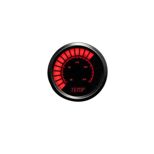 Intellitronix, 2 1/16" Water Temperature LED Analog Bargraph Gauge, in Red Intellitronix, 2 1/16" Water Temperature LED Analog Bargraph Gauge, in Red