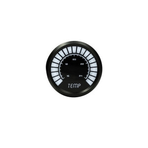 Intellitronix, 2 1/16" Water Temperature LED Analog Bargraph Gauge, in White Intellitronix, 2 1/16" Water Temperature LED Analog Bargraph Gauge, in White