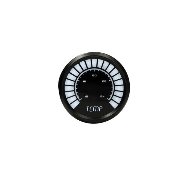 Intellitronix, 2 1/16" Water Temperature LED Analog Bargraph Gauge, in White Intellitronix, 2 1/16" Water Temperature LED Analog Bargraph Gauge, in White
