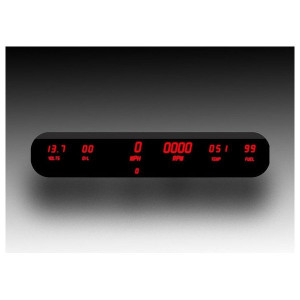 Intellitronix, 6 Gauge Digital Universal Panel, in Red