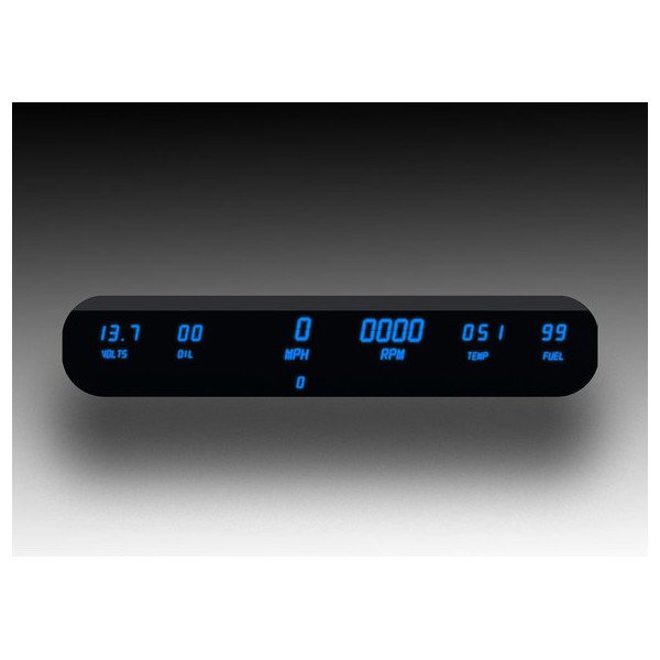 Intellitronix, 6 Gauge Digital Universal Panel, in Blue