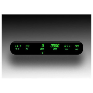 Intellitronix, 6 Gauge Digital Universal Panel, in Green